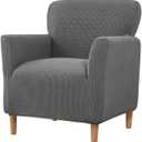 Stretch Chair Covers Banquet Armchair Slipcovers Knitted Armchair Sofa Covers Chair Slipcover Anti-Slip Furniture Protector for Living Room Friendly for Kids Pets (Dark Grey)