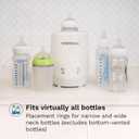 Baby Brezza AirSwirl Waterless Baby Bottle Warmer - Hospital-Grade Safe Warming for Breastmilk + Formula - No Hot Spots, No Water - Works with Nearly All Bottles