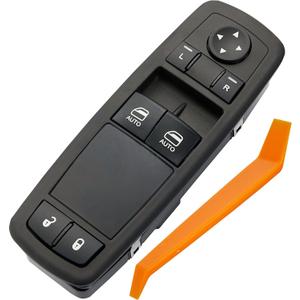 Window Switch Fits for 2013-2021 Ram 1500,2013-2018 Ram 2500 3500 4500 5500.Left Front Driver Side Control Door vidrios Master Power Switch. Replaces 68148893AA 68148893AB (Green Light)