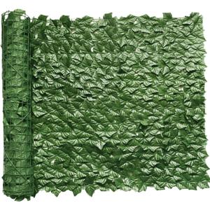 Artificial Ivy Privacy Fence 236.2x39.4in Grass Wall Screen Fake Vines Balcony Fence Privacy Screen Cover, Faux Ivy Leaf Hedge Panels Wall Decoration for Outdoor Patio Apartment Backyard Deck Garden