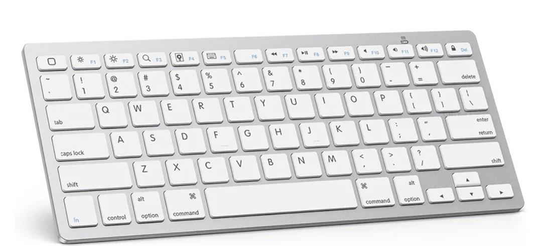 OMOTON Bluetooth Keyboard Compatible with iPad A16 11th 10th Generation, iPad 10.2 (9th/8th/7th), iPad Pro 13/12.9/11 inch, iPad Air/Mini and More iOS Devices, blue