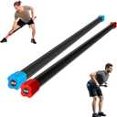 Fitvids Total Body Workout Weighted Bar with Solid Steel Core and Padded Foam Surface, 45 LB