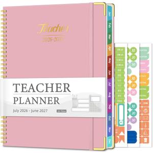 2026-2027 Teacher Planner, 14 Checklists 8.5"x11" Lesson Plan Book