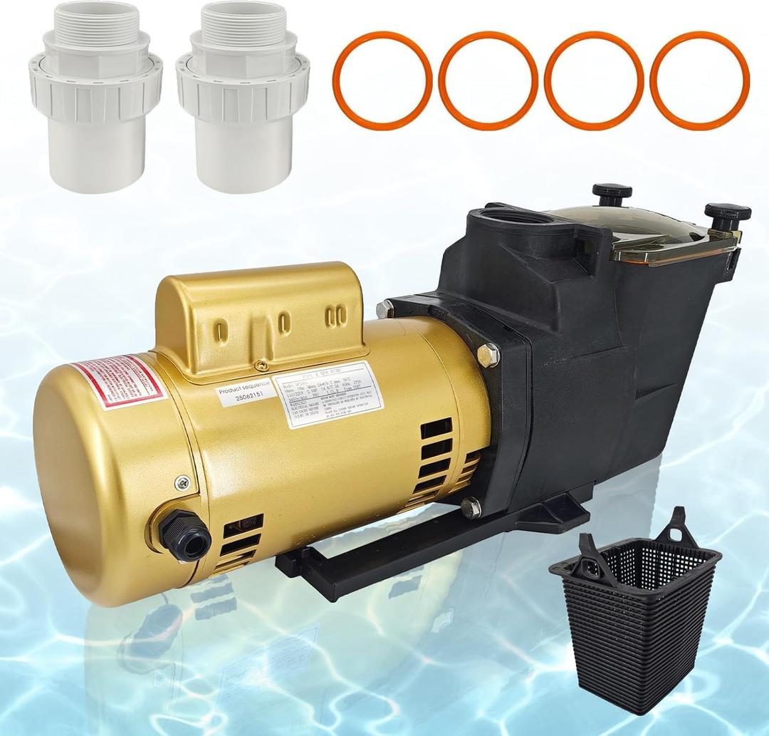W3SP2615X20 Single Speed 2 HP 115/230V Pool Pump Compatible with Hayward SP2615X20 for All In-Ground Pool and Spas