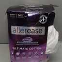 AllerEase Ultimate Cotton Top Allergy Protection and Comfort Zippered Mattress Protector Queen, White