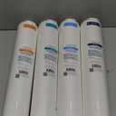 Aquasure Premier Series Complete 4-Stage Quick Twist Filter Replacement Cartridge Bundle Set AF-CP75 | Compatible with AS-PR75 4-Stage Under Sink Reverse Osmosis RO Water Filtration System
