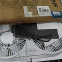 shinic 9" Twin Window Fan Low-Noise Reversible Airflow, 23.5"-37", ETL, Large