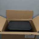 Amazon Basics Trash Can, Rectangular Commercial Office Wastebasket, 7 Gallon (Pack of 2), Black