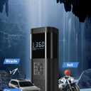 Tire Inflator Portable Air Compressor 150PSI Cordless Air Pump For Car Tires With Digital Pressure Gauge Auto Shut-Off Type C Charging And LED Light For Cars Motorcycles Bicycles Balls And More