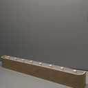 Kazai. Wall-Mounted Coat Rack 'Toke' - Modern Design Coat Rack with Hidden Wall Hooks - Solid Wood Veneer Panel Coat Hanger - Oak