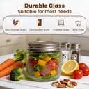 8 oz Glass Mason Jars with Airtight Lids and Bands,24 Pack with Labels &Tags, Half Pint Canning Jars for Honey, Jam, Candies, Jelly, Spice, DIY Crafts & Wedding Favors