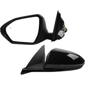 Dasbecan Left Driver Side Mirror Compatible with 2022-2024 Hyundai Tucson SEL W/Heated W/Blind Spot Detection Turn Signal Door Mirror Replace# 87610-CW030 HY1320328 8Pins (For US Built Models)