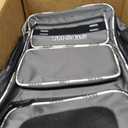 Rolling Baseball Bag,Wheeled Softball Bag with Fence Hook for TBall Bat & Equipment,Lightweight Baseball Bat with Shoe Compartment, 21" x 14" x 11"
