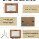 Tabletop Wood Photo Frame, You Had Left My Life But Never Leave My Heart Desktop Picture Frame with Stand, Pet sympathy Gift, Home Table Decor Supplies for Living Room Bedroom (4x6" Horizontal) -31