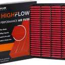 HIGHFLOW High Performance, Pre-Oiled Disposable Engine Air Filter PA5799X | Fits 2007-2021 Toyota Tundra, 2008-2013 Sequoia, 2008-2021 Lexus LX570, 2008-2021 Toyota Land Cruiser