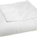 National Allergy Premium 100% Cotton Duvet Comforter Protector - Full/Queen Size - 86" x 86" - White - Breathable 300 Thread Count Hypoallergenic Cover - Zippered Encasement - Bedding Linen