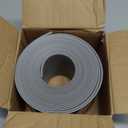 Flexible Baseboard Molding Trim 4 Inch x 20 Feet Self-Adhesive Vinyl Wall Base Peel and Stick Cove Base Rubber Wall Moulding Trim (Gray)