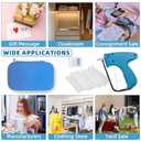 1608Pcs Tagging Gun for Clothing with Case, Standard Price Tagging Gun with 6 Needles and 1600pcs 1" Barbs Fasteners, Standard Retail Price Tag Attacher Gun Kit for Clothes Labeler (Ordinary, Blue)
