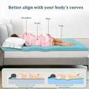 2 Inch Memory Foam Mattress Topper Twin XL, Egg Crate Twin XL Mattress Topper with Cooling Gel, Pressure Relief Plush Feel Breathable Bed Toppers for Bedroom, College, Dorm, RV