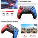 Wireless Switch Controller for Nintendo Switch/Switch 2/Lite/OLED Controller, Switch Controller with a Mouse Touch Feeling on Back Buttons, Extra Switch Pro Controller with Wake-up,Programmable, Turbo Function