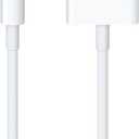 [Apple MFi Certified] Lightning to 30 Pin Adapter for iPhone, 8 Pin to 30 Pin Charging and Data Transfer Converter Compatible with iPhone 14 13 12 11 Xs X 8 7 6 5 4 iPad iPod - No Audio Support(White)