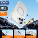 for iPhone 17 Case with Stand White, Fits MagSafe Ring, Military-Grade Drop Protection, Build in Kickstand,Slim Matte Finish Shockproof Phone Cover 6.3"