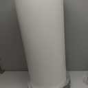 iTouchless 50 Liter / 13 Gallon Sensor Kitchen Trash Can with Odor Filter  Slim Round White Stainless Steel Automatic Garbage Recycling Bin for Home, Office, Business, Garage