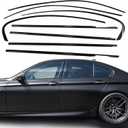 Stainless Steel Window Trim Chrome Delete for 2011-2016 BMW F10 528i 535i 550i Black Window Trim Blackout Kit