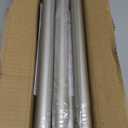 Brushed Nickel Shower Curtain Rod Adjustable 43-78 inch, 1"Diameter Spring Tension Curtain Rod No Drill, Anti-Rust Non-Slip Shower Rod for Bathroom Tension Rod