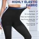 beister Medical Compression Pantyhose for Women & Men, 20-30mmHg Graduated Support Tights, Opaque Footless Waist High Compression Stockings & Leggings for Varicose Veins, Edema, Flight, DVT, Black Large