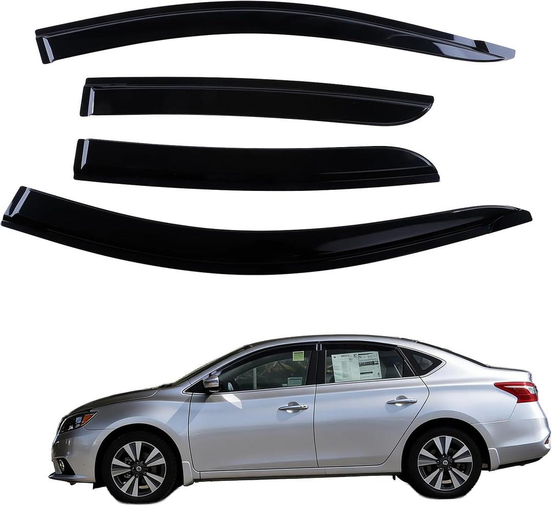 Window Visors Rain Guards for 2020-2025 Nissan Sentra, Out-Channel Window Vent Wind Deflectors Visors Shades for 20-25 Sentra