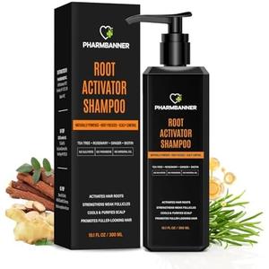Root Activator Shampoo for Men and Women – Rosemary & Boiton Hair Growth Shampoo for Thinning Hair, Hair Loss & Scalp Health – Natural Herbal Formula with Cooling Sensation – Sulfate-Free – 10.1 fl oz