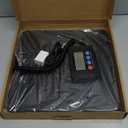 Fuzion Shipping Scale, 440LB x 10g High Accuracy Postal Scale, Hold/Tare Function, Digital Shipping Postal Scale for Packages, Postage, Luggage, Mailing, Battery & AC Adapter Included (PS4B(Carbon Fiber))