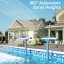 2025 Upgrade Height Pool Fountain for Above Gound and Inground Pools, Adjustable Pool Sprinkler Fountain, Whale Tail Pool Waterfall, Cooling & Relaxation Swimming Pool Accessories