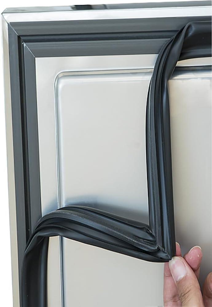 Custom Universal Refrigerator Door Gasket,Freezer Door Magnetic Gasket Rubber Seal Part Replaces,Black