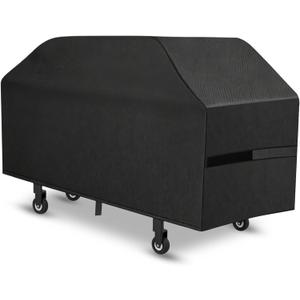 Griddle Cover, 36 Inch BBQ Gas Flat Top Grill Cover for Blackstone Grill, Waterproof, Anti-Uv, Rip-Proof, Fade Resistant Material, Outdoor Griddle Cover with Hook-and-Loop Straps, Black