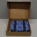 American Mahjong Set, 166 White Engraved Tiles (1.2), Mahjong Tile Set with Blue Printed Carrying Bag for Travel, Without Rack/Pushers