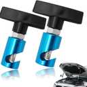 Lift Support Clamp - Hood Strut Fixing Clamps, Stay Holder for Tailgates & Trunks - Fits Up to 0.47in (12mm) Diameter (Blue-Pack of 2)