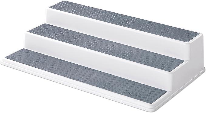Copco 5220597 Non-Skid 3-Tier Spice Pantry Kitchen Cabinet Organizer, 10-Inch, 1Pack