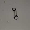 2pcs Ring Shaped Weight Stack Pin, 3/8 Inch Diameter Drop Set Pins Gym 4.4 Inch Gym Cable Machine Pins for Weight Stack Carbon Steel Loading Pin for Weight Plates Stack Extender Pin for Home Gym