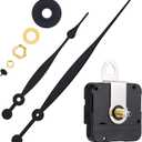 Hicarer High Couple Quartz Clock Movement Replacement Parts with Long Hands and Spade Hanger 208mm/8.2 Inch