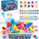 Kiditos Magic Water Elf Toy KitSquishies for Kids, 20 Gels & 10 Molds, Magic Gel Water Pets Sensory Toy, Fun DIY Craft Kit, Party Favors, Birthday & Christmas Gifts for Kids Ages 3+