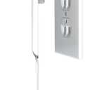 Sleek Socket Original & Patented Ultra-Thin Outlet Concealer with Cord Concealer Kit, Flat Extension Cord with Multi Outlets Power Strip, Ideal for Home Improvement, Hide Bulky and Messy Cords (8ft - Single Cord)