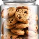 Masthome Large Glass Jar,1 Gallon Glass Jar with Lid, Airtight,Dishwasher Safe,Wide Mouth Storage Canister for Pasta,Flour,Nuts,Cookies,& More