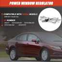 748-477 Electric Power Window Regulator with Motor Front Right Passenger Side Compatible with 2006 2007 2008 2009 2010 2011 Honda Civic Replace 72210-SNA-A01, 72210-SNA-A02, 72210-SNA-A03