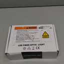 AKEPO Car/Home Small Size 16W Twinkle Fiber Optic Light Engine, RGBW Bluetooth APP Control + Music Activated + 28-Key Remote Control for Car Home Star Headliner