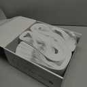 Hanging Accordion Room Divider with Track System - Ceiling-Mounted Partition Curtain, Simple Installation(White 100" W x 84" L-Pack of 1)