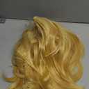 Linfairy Womens Blonde Wig Costume Cosplay Wig + 50cm Ponytail