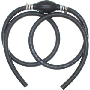 Fuel Line Assembly 3/8" Inner Dia 5/8" 6FT Outer Dia Hose Line Marine Outboard Boat Motor RVs Fuel Assembly with Primer Bulb Steel Hose Clamps