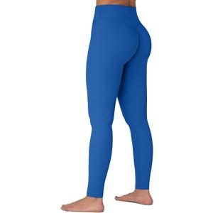 Sunzel Sunzfly Invisible Butt Scrunch Workout Leggings for Women, Butt Lifting High Waisted Gym Yoga Pants with Tummy Control (Blue, L)